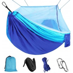 Single & Double Camping Hammock with Mosquito/Bug Net,Outdoor Portable