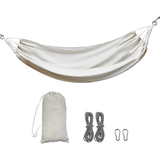 Double Hammock, Soft Cotton Hammock with Carrying Bag,Portable Hanging