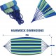 Portable Hammock with Tree Straps Canvas Hanging Camping Hammock