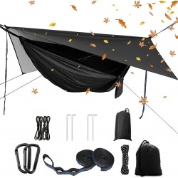 Portable Single Double Nylon High Strength Parachute Hammock Rainfly Set