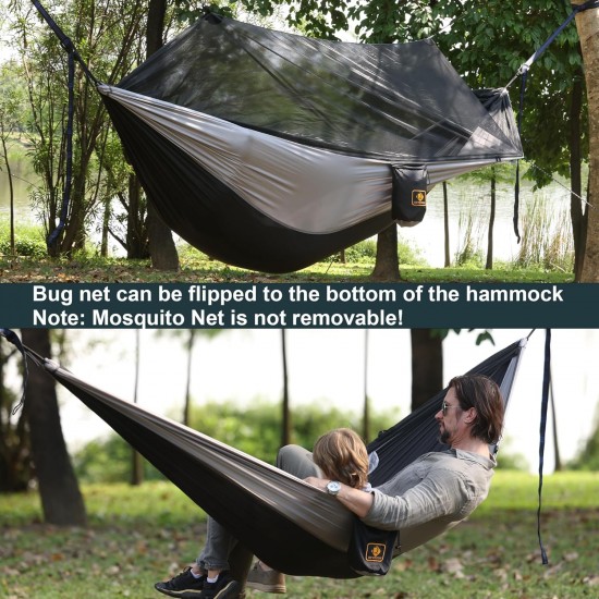 Camping Hammock with Net,Travel Portable Lightweight Hammocks