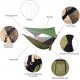 Camping Hammock with Rain Fly Tarp and Mosquito Net Portable Single Double Hammock Tent with Tree Strap Backpacking Hammock with Rain Cover for Hiking Travel Yard Activities Green