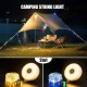 Camping String Lights, 4 in 1 Outdoor Camping Lantern with 8 Lighting Modes(32.8Ft), Quick 30s Recovery, Waterproof, Type-C Fast Charging, Portable Camping Lights for Camping/Yard/Hiking