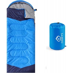 oaskys Camping Sleeping Bag - 3 Season Warm & Cool Weather - Summer Spring Fall Lightweight Waterproof for Adults Kids - Camping Gear Equipment, Traveling, and Outdoors