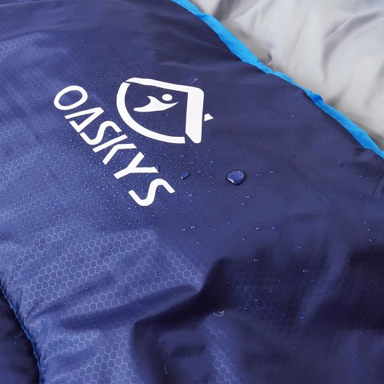 oaskys Camping Sleeping Bag - 3 Season Warm & Cool Weather - Summer Spring Fall Lightweight Waterproof for Adults Kids - Camping Gear Equipment, Traveling, and Outdoors