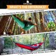 Covacure Camping Hammock - Lightweight Double Hammock, Hold Up to 772lbs, Portable Hammocks for Indoor, Outdoor, Hiking, Camping, Backpacking, Travel, Backyard, Beach（Dark Green）