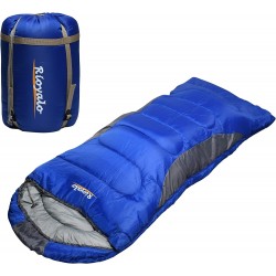 0 Degree Winter Sleeping Bags for Adults Camping (450GSM) - Temp Range (5F–32F) Portable Waterproof Compression Sack- Camping Sleeping Bags for Big and Tall in Env Hoodie: Backpacking Hiking 4 Season